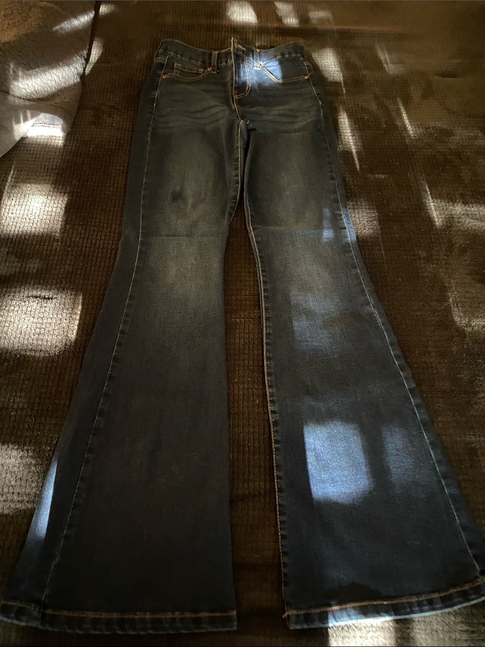 BCBGeneration Dark Wash Flared Jeans